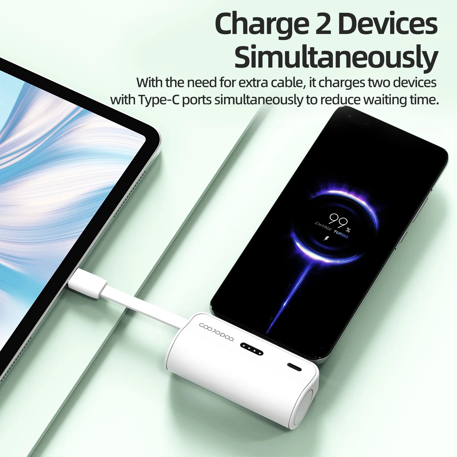 GOOJODOQ Official AD4031 4000mAh Mini Power Bank | Travel Essential